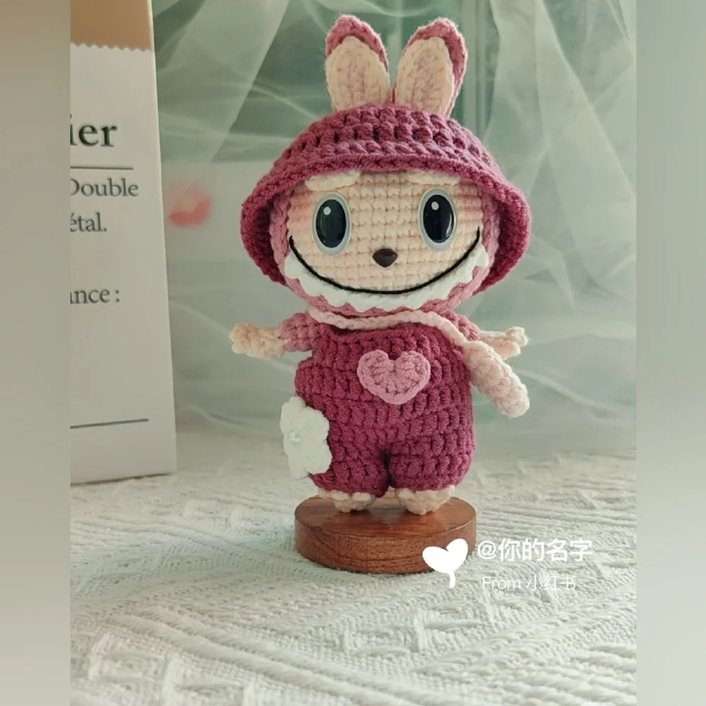 Crochet Labubu Doll-Unique Stuffed Toy-Cute Delicate Crochet Doll-Gift for Kids - Picture 7 of 10